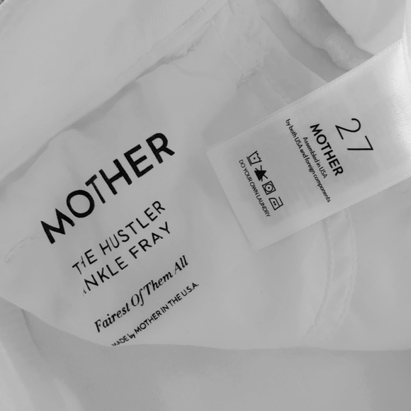 MOTHER White Cropped Flare Jeans - Picture 9 of 11